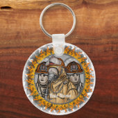 消防士チームカスタムキーホルダー キーホルダー (正面)