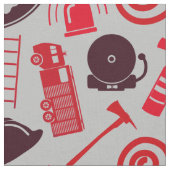 消防士ツールと記号グレー ファブリック (クローズアップ)