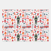 消防士ツール ラッピングペーパーシート (正面)