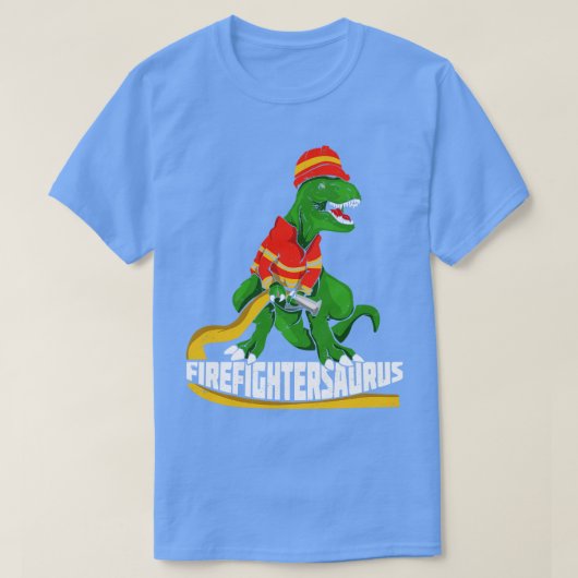 消防士テルサウルス消防士ギフト Tシャツ (デザイン正面)