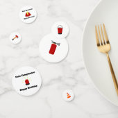 消防士テーマホワイト誕生日バイリンガルボーイ コンフェッティ (グループ)