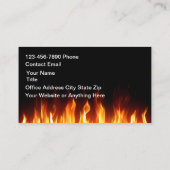 消防士テーマ防火設備 名刺 (裏面)