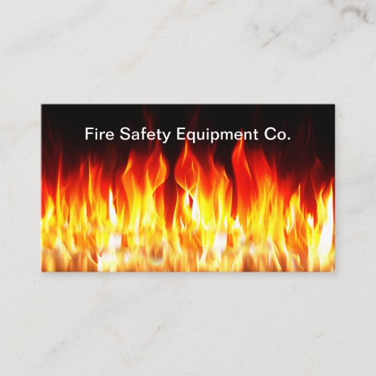 消防士テーマ防火設備 名刺 (正面)