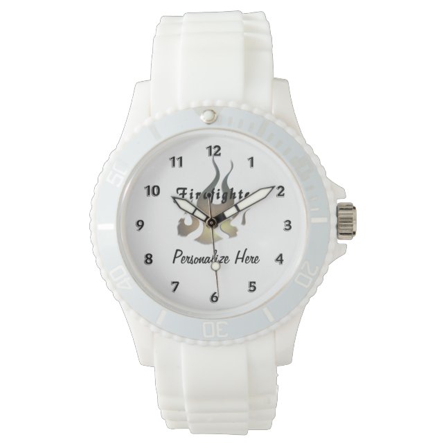 消防士デカール 腕時計 (正面)