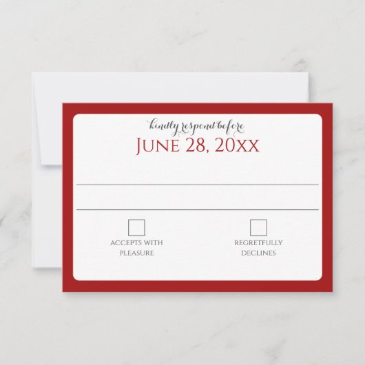 消防士デザイナー文字応答カード 出欠カード (正面)