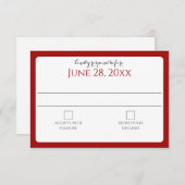 消防士デザイナー文字応答カード 出欠カード (正面/裏面)