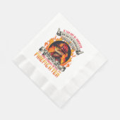 消防士トカゲ 縁ありランチョンナプキン (角)