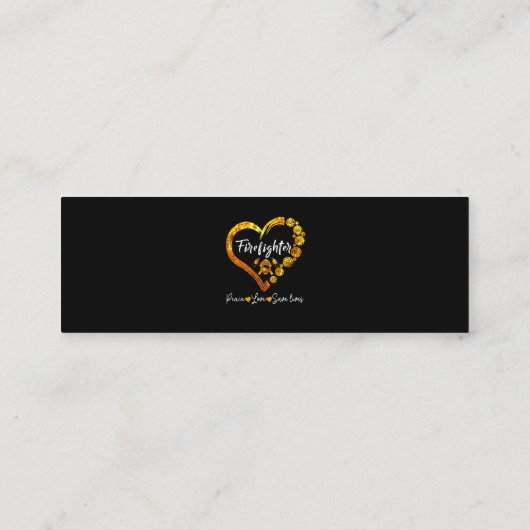 消防士トラッククリスマスツリーの男性女性 スキニー名刺 (裏面)