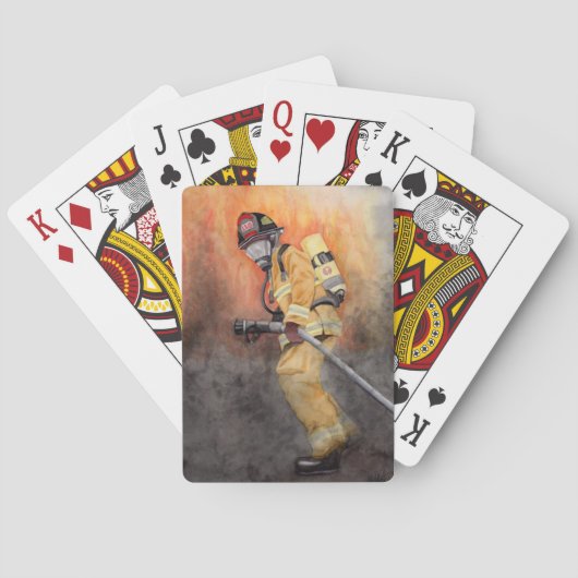 消防士トランプトランプのポーカーギフトパパ トランプ (裏面)