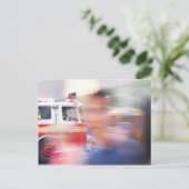 消防士ニューヨーク ポストカード (スタンド正面)