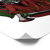 消防士ハロウィーンの衣装 ポスター (角)