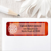 消防士バッジ消防士アドレス ラベル (インサイチュ)