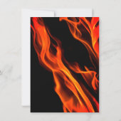 消防士バッジ消防士卒業パーティー 招待状 (裏面)