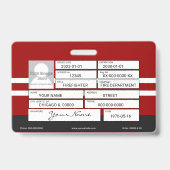 消防士バッジ バッジ (Back)