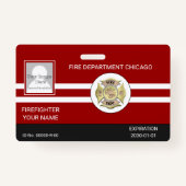 消防士バッジ バッジ (正面)