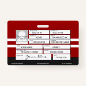 消防士バッジ バッジ (裏面)