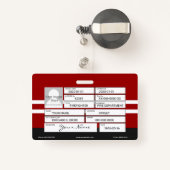 消防士バッジ バッジ (裏面リトラクタブル付き)