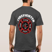 消防士バッジ Tシャツ (裏面)