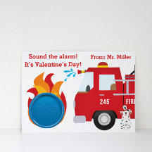 消防士バレンタインデー遊のギフトカード