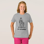 消防士パパとドーターデザインTシャツ Tシャツ (正面フル)