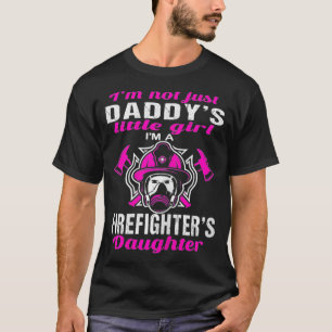 消防士パパの自慢の娘Tシャツ おもしろ消防ママ Tシャツ