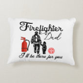 消防士パパ |父の日用品 アクセントクッション (裏面)