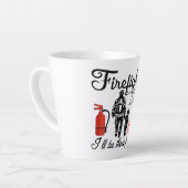 消防士パパ |父の日用品 カフェラテマグ (左アングル)