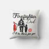 消防士パパ |父の日用品 クッション (裏面)