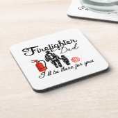 消防士パパ |父の日用品 コースター (左側)