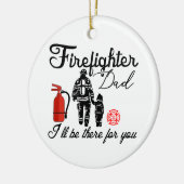 消防士パパ |父の日用品 セラミックオーナメント (左)