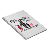 消防士パパ |父の日用品 ノートブック (右側)