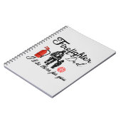 消防士パパ |父の日用品 ノートブック (左側)