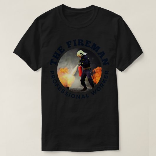 消防士パパ Tシャツ (デザイン正面)