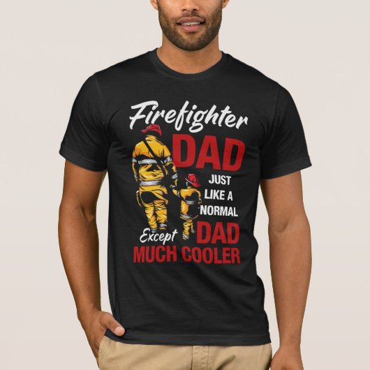 消防士パパTシャツ Tシャツ (正面)