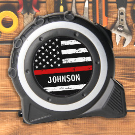 消防士パーソナライズされたの細い赤線の旗 メジャー