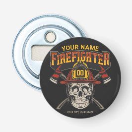 消防士パーソナライズされたスカルヘルメットAx消防士 栓抜き