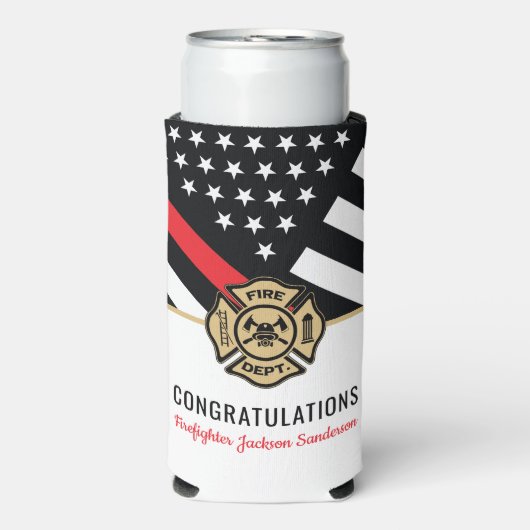 消防士パーティー消防署 スリム缶クーラー (Seltzer正面)