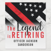 消防士パーティー消防署 ワインラベル (シングルラベル)