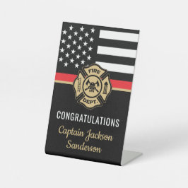 消防士パーティー消防署 台座サイン