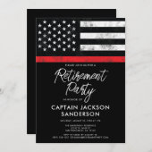 消防士パーティー消防署 招待状 (正面/裏面)