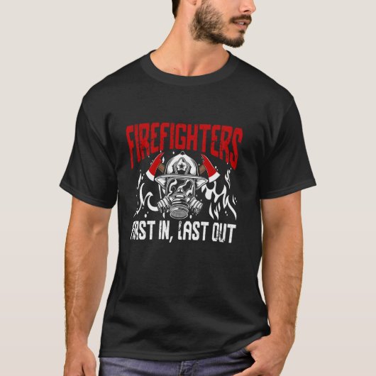 消防士ヒーローレスキュー消防車ファイアフィグ Tシャツ (正面)