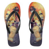 消防士ビーチサンダルファイアマンビーチ衣服 ビーチサンダル (フットベッド)