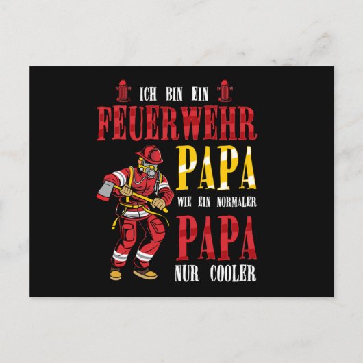 消防士ファイアマン消防士ファイアファイアファイアファイアーギフト ポストカード (正面)
