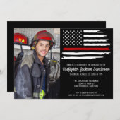 消防士フォトアカデミー卒業 招待状 (正面/裏面)