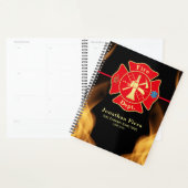 消防士プライドマルチーズクロスウィズフレイムス プランナー手帳 (ディスプレー)