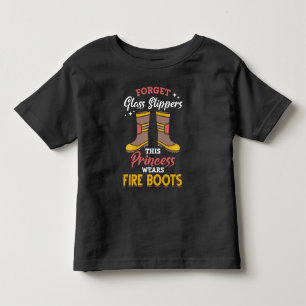 消防士プリンセス誇りを持った消防士ガール トドラーTシャツ