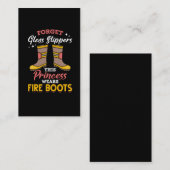 消防士プリンセス誇りを持った消防士ガール 名刺 (正面/裏面)