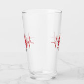 消防士ヘルメットハートビーパーソナライズされたト タンブラーグラス (右)