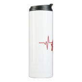 消防士ヘルメットハートビーパーソナライズされたト タンブラー (回転左)