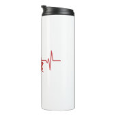 消防士ヘルメットハートビーパーソナライズされたト タンブラー (回転右)